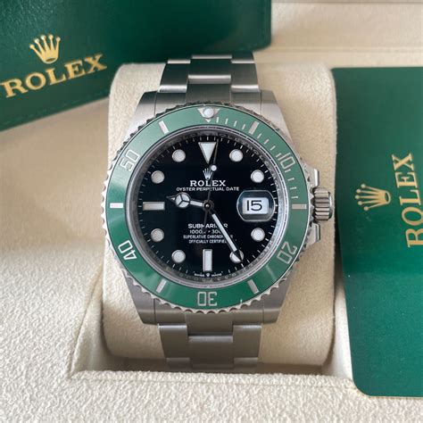 black and green rolex submariner|Rolex Submariner date starbucks.